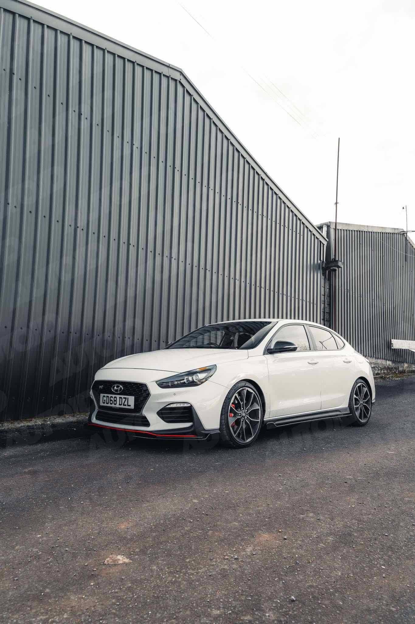 ZAERO EVO-1 Gloss Black Front Splitter for Hyundai i30 N Pre-Facelift