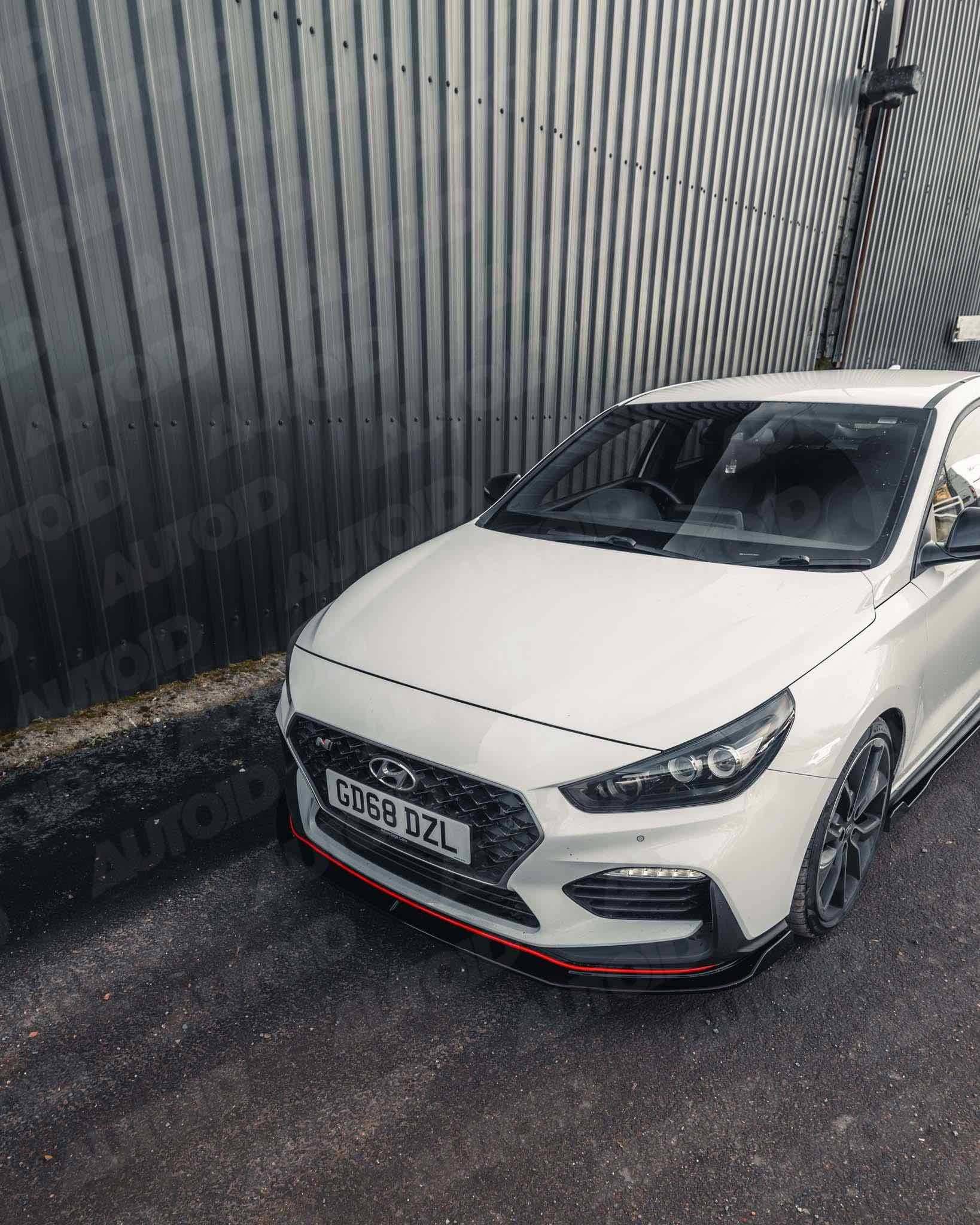 ZAERO EVO-1 Gloss Black Front Splitter for Hyundai i30 N Pre-Facelift