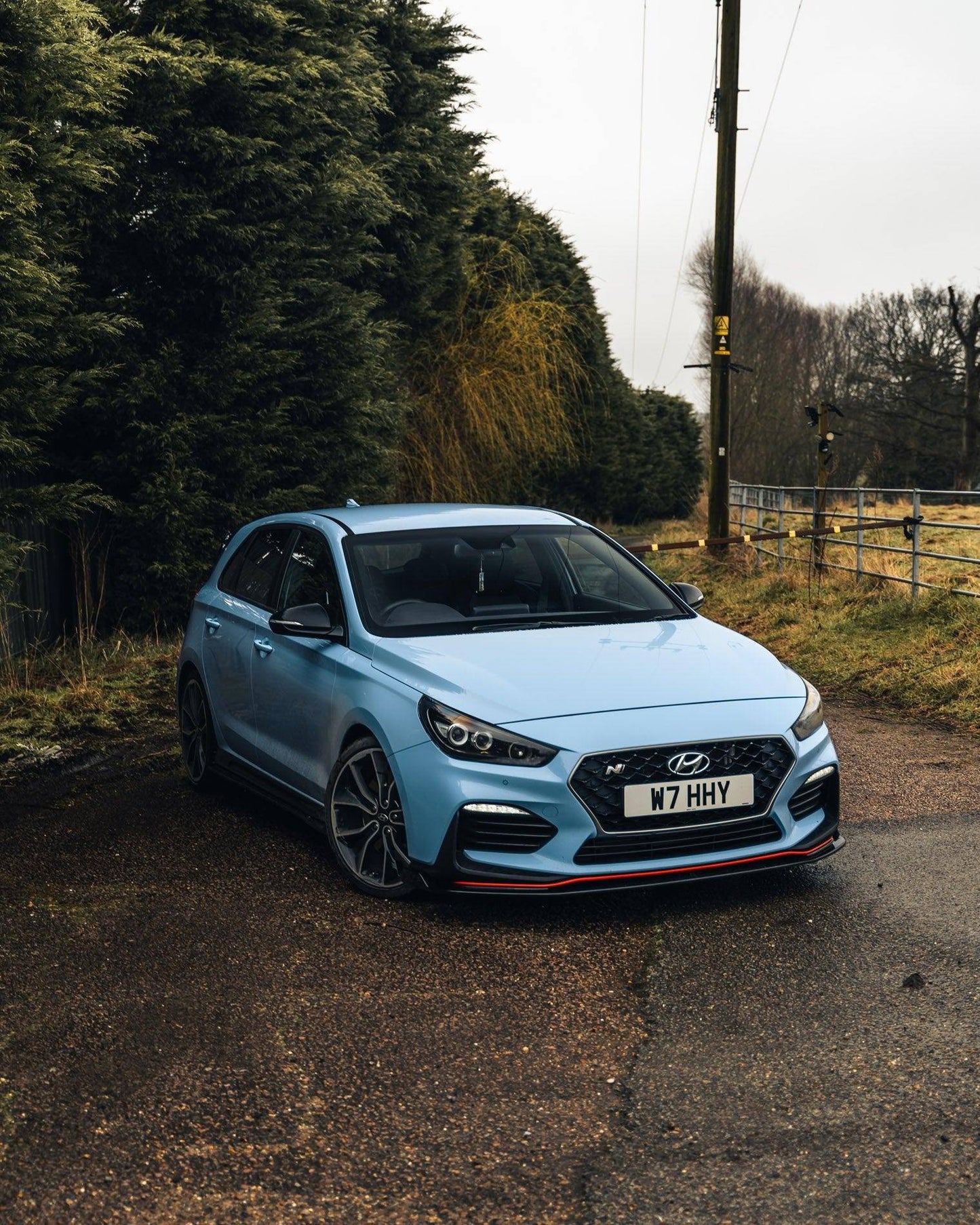 ZAERO EVO-1 Gloss Black Front Splitter for Hyundai i30 N Pre-Facelift