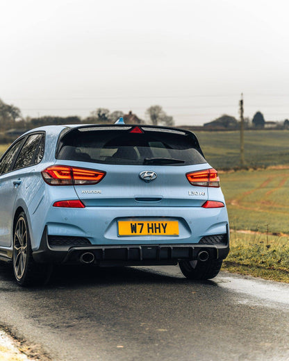 Hyundai i30 N Pre-Facelift EVO-1 Gloss Black Rear Diffuser by ZAERO (2018-2020) | Rear Diffuser | FD Racing