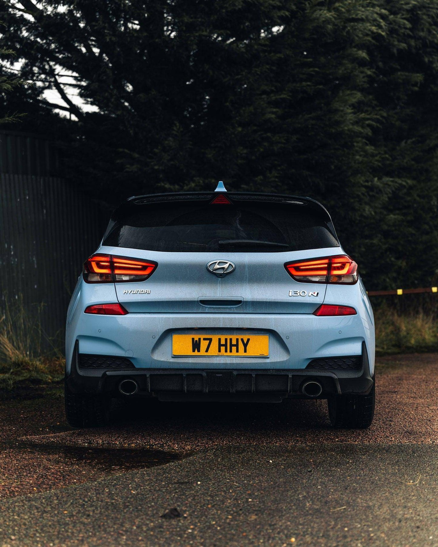 Hyundai i30 N Pre-Facelift EVO-1 Gloss Black Rear Diffuser by ZAERO (2018-2020) | Rear Diffuser | FD Racing