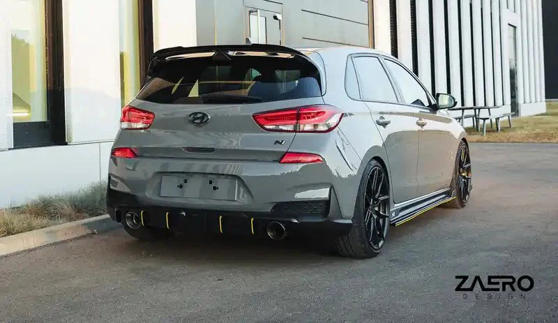ZAERO EVO-1 Gloss Black Rear Spoiler for Hyundai i30 N Pre-Facelift