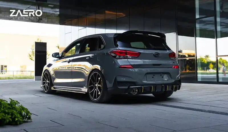 ZAERO EVO-1 Gloss Black Rear Spoiler for Hyundai i30 N Pre-Facelift