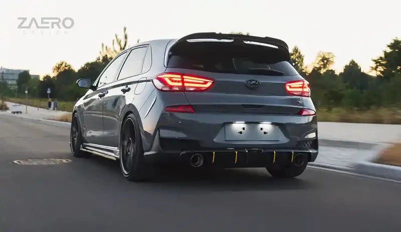 ZAERO EVO-1 Gloss Black Rear Spoiler for Hyundai i30 N Pre-Facelift