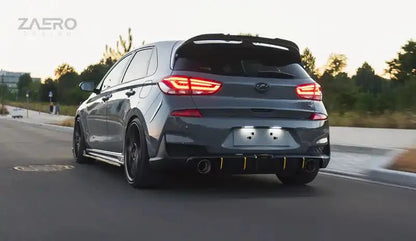 ZAERO EVO-1 Gloss Black Rear Spoiler for Hyundai i30 N Pre-Facelift