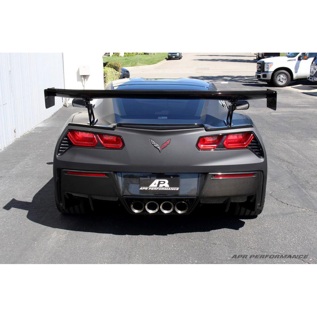 APR GTC-500 Adjustable Carbon Fibre Wing for Chevrolet Corvette C7 Coupe 2014-2019 - image 4