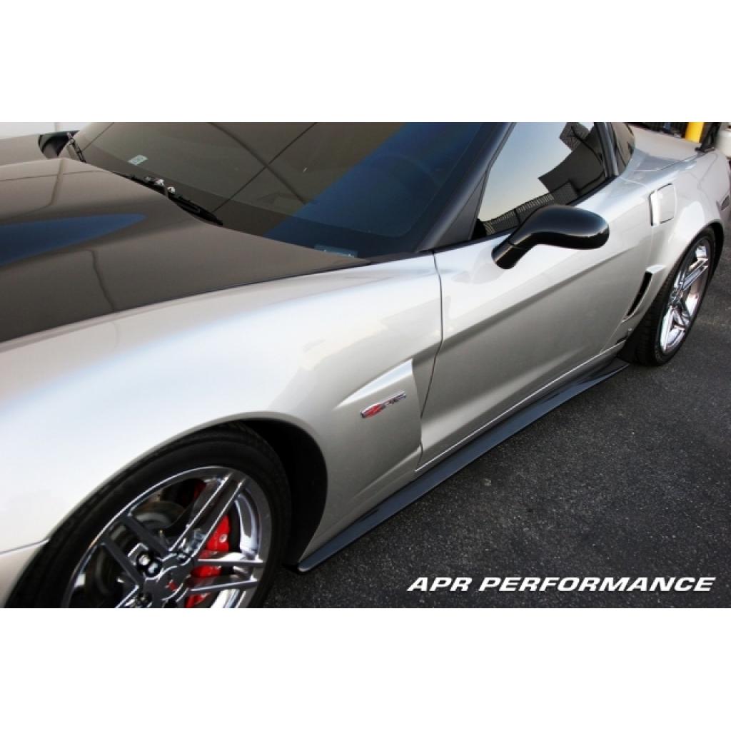 APR Carbon Fibre Side Rocker Extensions for Chevrolet Corvette C6 Z06 & Grand Sport 2006-2013 - image 2