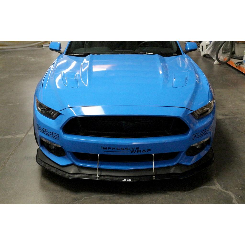 APR Carbon Fibre Front Wind Splitter for Ford Mustang S550 2015-2017 - image 2