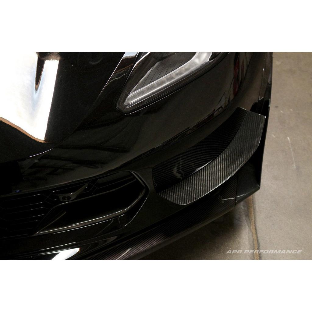 APR Carbon Fibre Front Bumper Race Canards for Chevrolet Corvette C7 & C7 Z06 2014-2019 - image 3