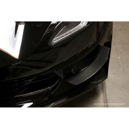 APR Carbon Fibre Front Bumper Race Canards for Chevrolet Corvette C7 & C7 Z06 2014-2019 - image 3