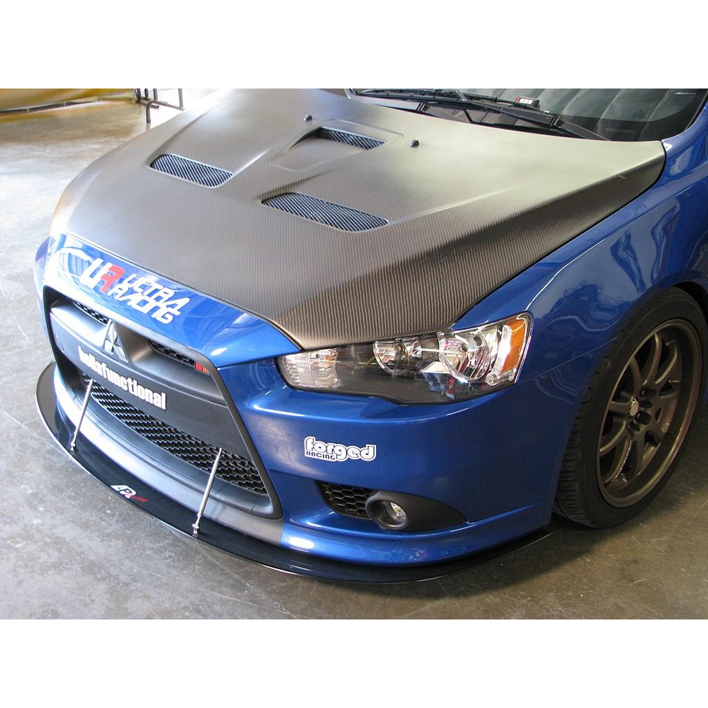 APR Carbon Fibre Front Wind Splitter for Mitsubishi Lancer Ralliart 2009-2016 - image 3