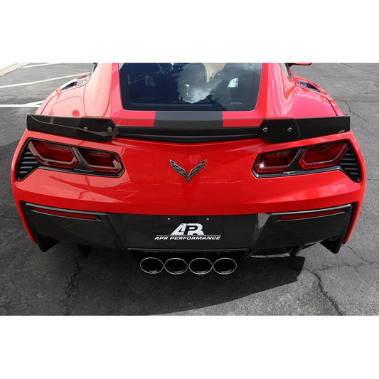 APR Carbon Fibre Track Pack Rear Spoiler (V2) for Chevrolet Corvette C7 Stingray 2014-2019 - image 5