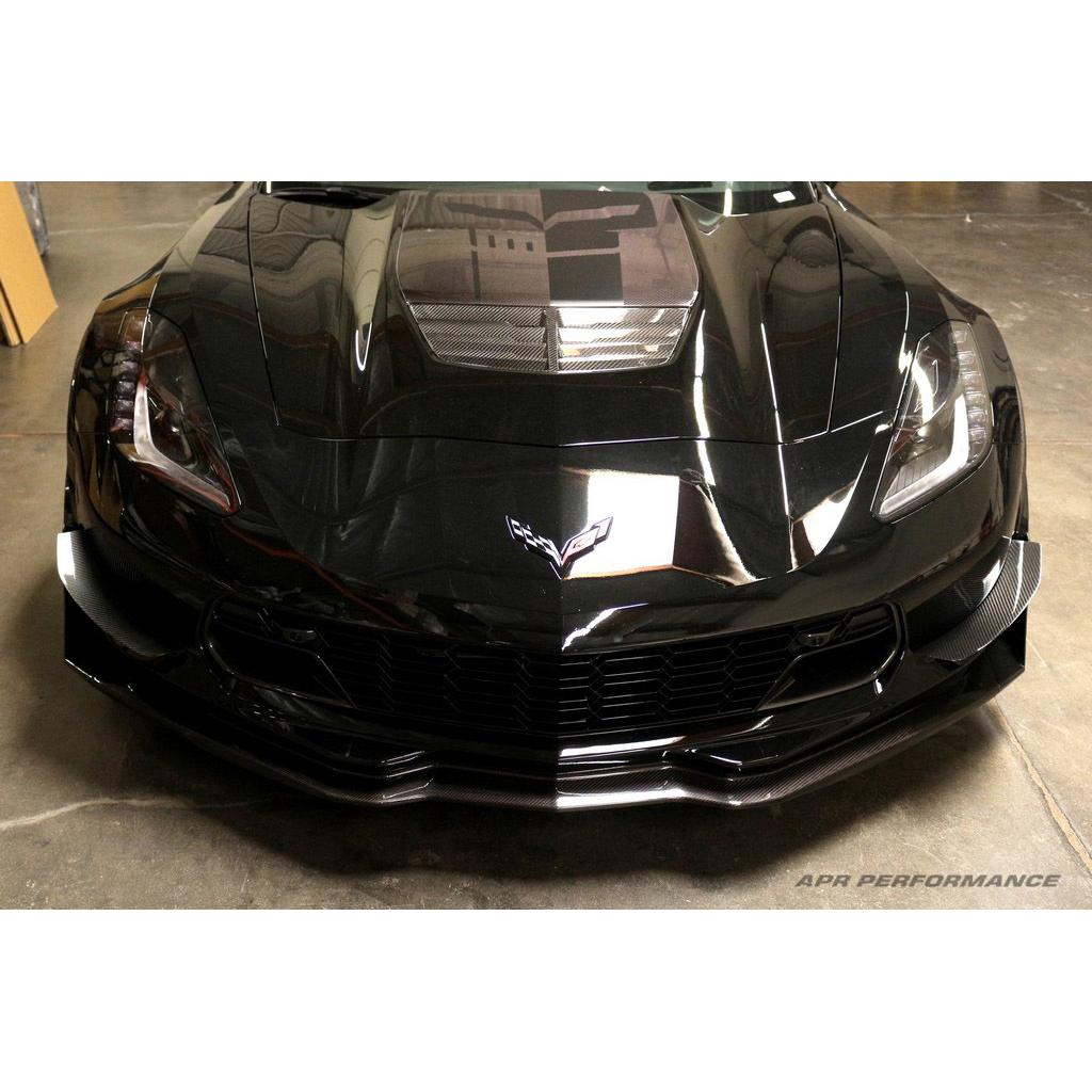 APR Carbon Fibre Front Bumper Race Canards for Chevrolet Corvette C7 & C7 Z06 2014-2019 - image 2