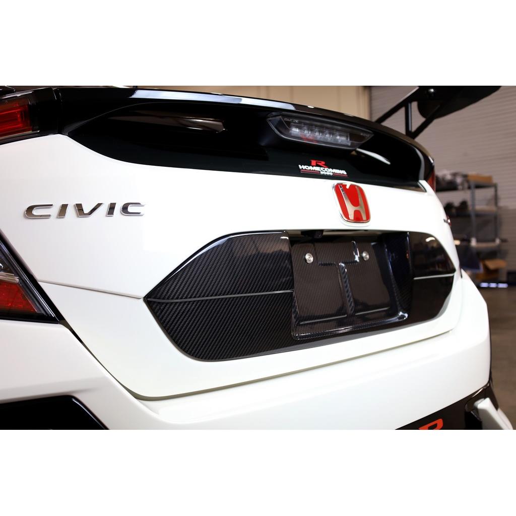 APR Carbon Fibre Number Plate Backing for Honda Civic Type R FK8 2017-2021 - image 4