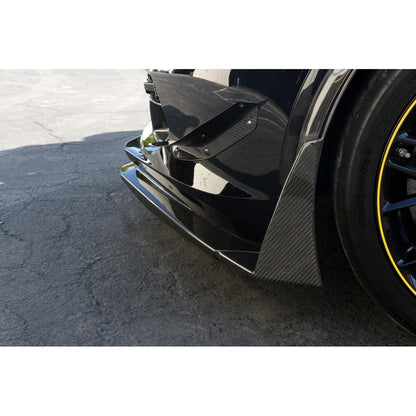 APR Carbon Fibre Front Canards & Bumper Spats for Chevrolet Corvette C7 Z06 2015-2019 - image 11