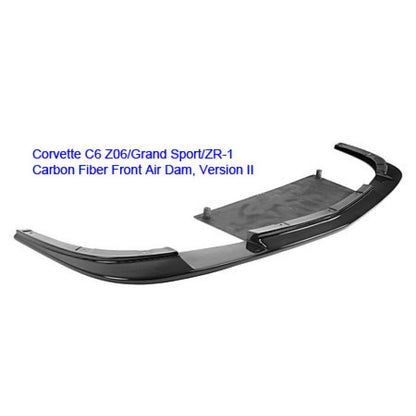 APR Carbon Fibre Front Air Dam V2 for Chevrolet Corvette C6 Z06 & Grand Sport 2006-2013