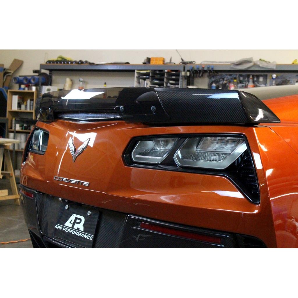 APR Carbon Fibre Track Pack Rear Spoiler for Chevrolet Corvette C7 Z06 2015-2019 - image 7