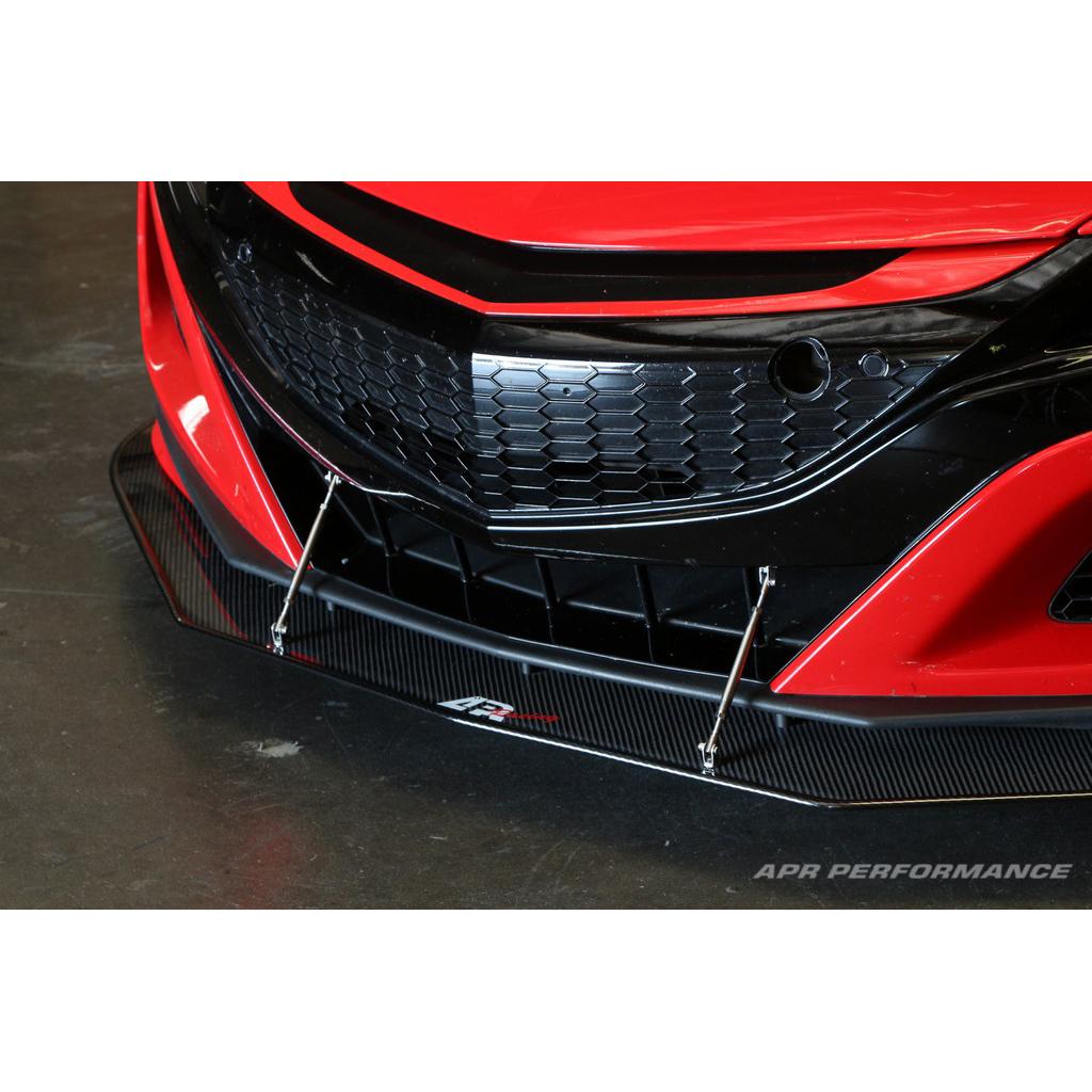 APR Carbon Fibre Front Wind Splitter for Honda NSX 2016-2022 (Standard Bumper) - image 5