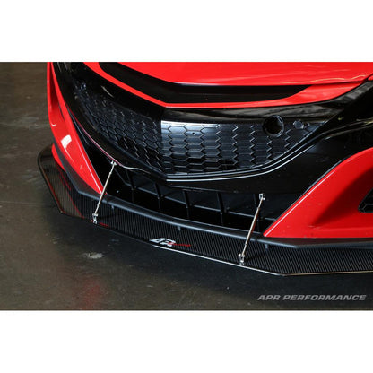 APR Carbon Fibre Front Wind Splitter for Honda NSX 2016-2022 (Standard Bumper) - image 5