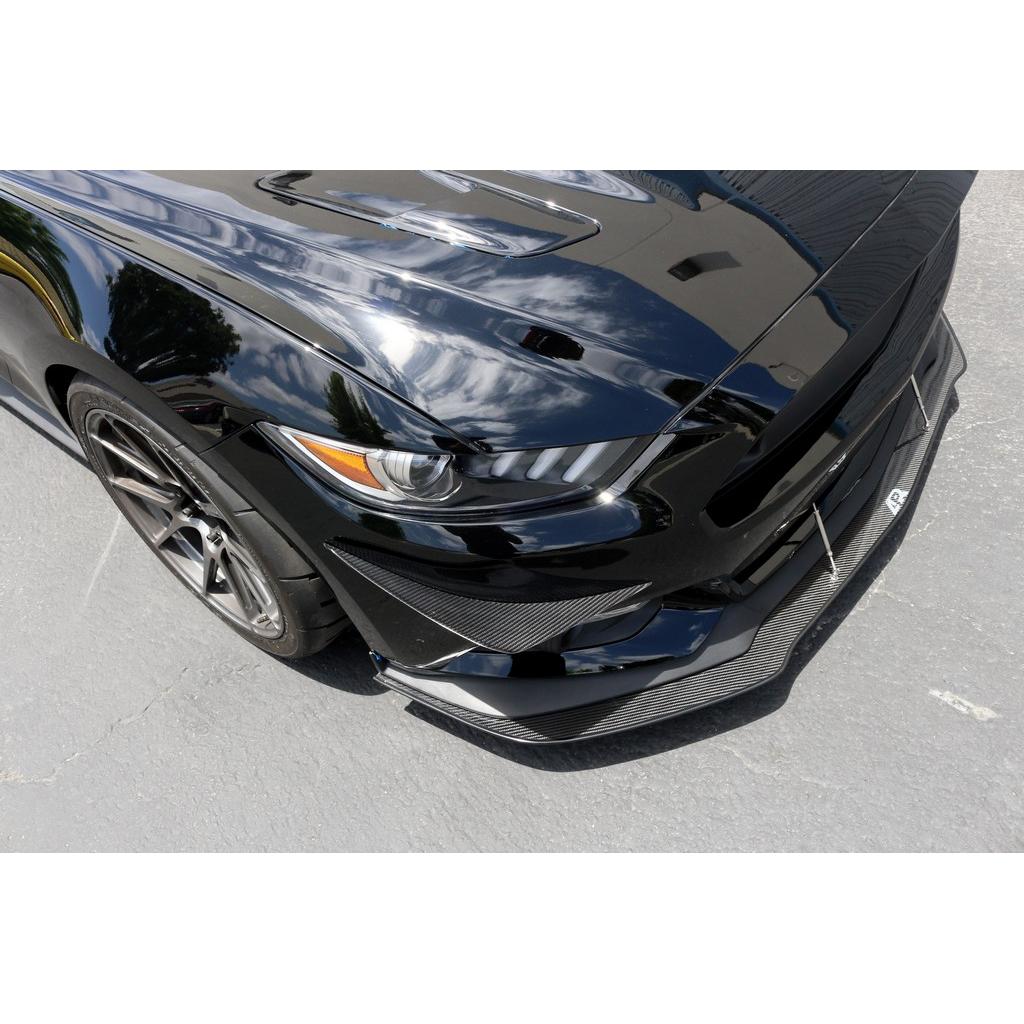 APR Carbon Fibre Front Bumper Canards for Ford Mustang S550 2015-2017 - image 2