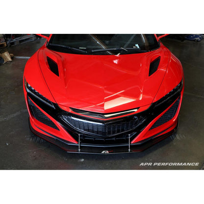 APR Carbon Fibre Front Wind Splitter for Honda NSX 2016-2022 (Standard Bumper) - image 4