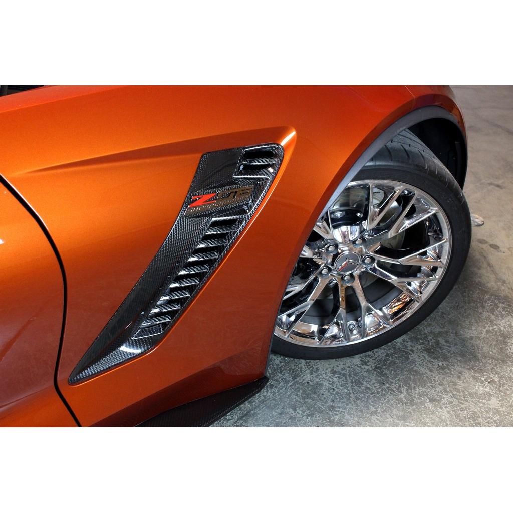 APR Carbon Fibre Front Wing (Fender) Vents for Chevrolet Corvette C7 Z06 2015-2019 - image 2