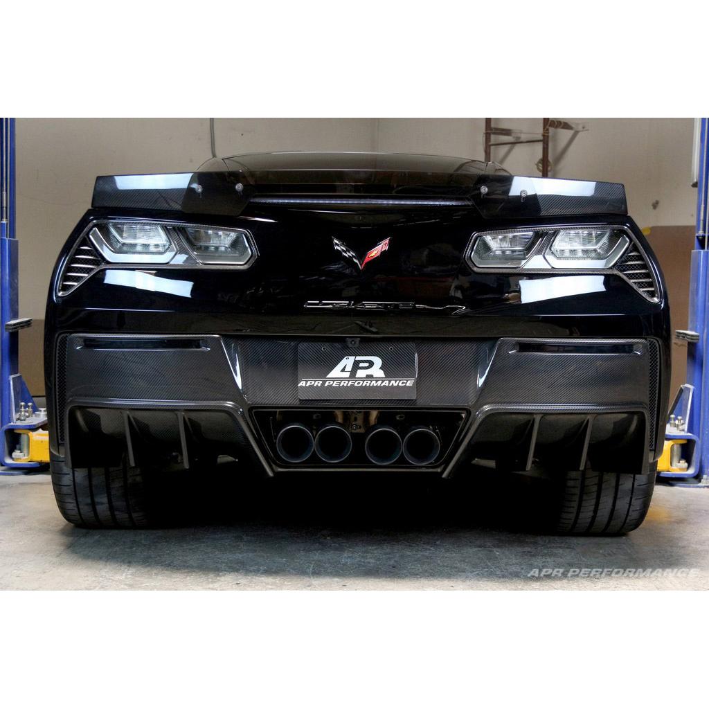APR Carbon Fibre Rear Diffuser V2 for Chevrolet Corvette C7 Stingray & Z06 2014-2019 - image 3