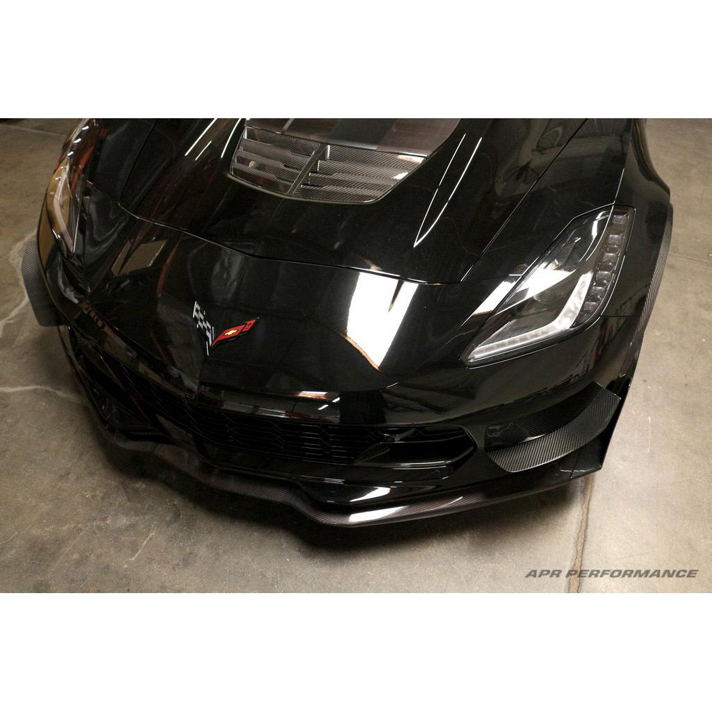 APR Carbon Fibre Front Bumper Race Canards for Chevrolet Corvette C7 & C7 Z06 2014-2019 - image 4