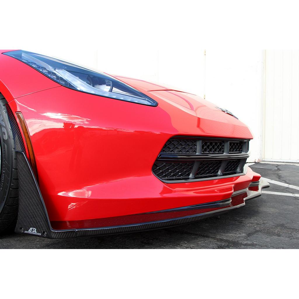 APR Carbon Fibre Front Canards & Bumper Spats for Chevrolet Corvette C7 Z06 2015-2019 - image 2