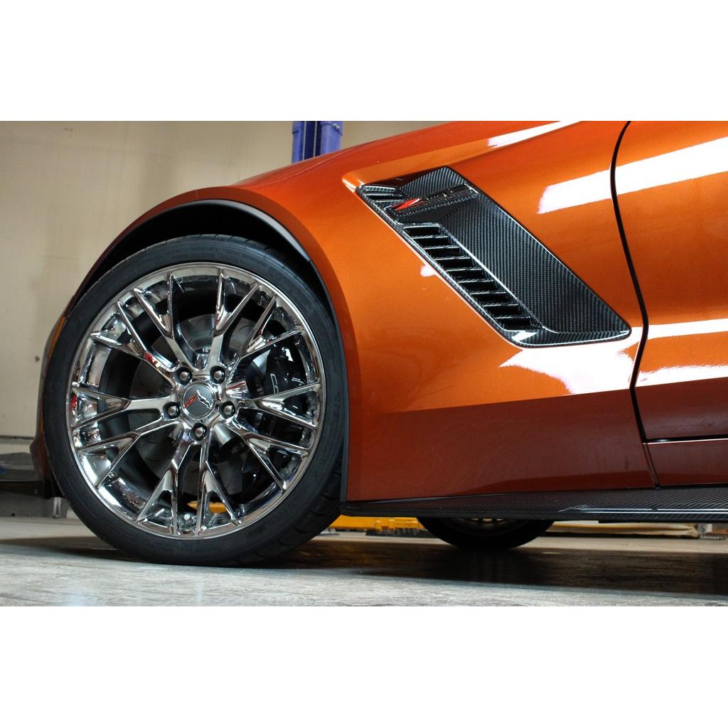 APR Carbon Fibre Front Wing (Fender) Vents for Chevrolet Corvette C7 Z06 2015-2019 - image 4