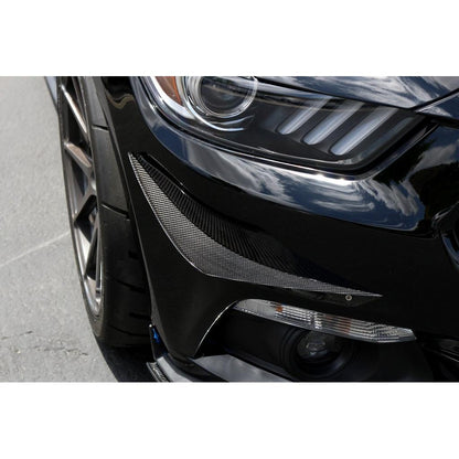 APR Carbon Fibre Front Bumper Canards for Ford Mustang S550 2015-2017 - image 4