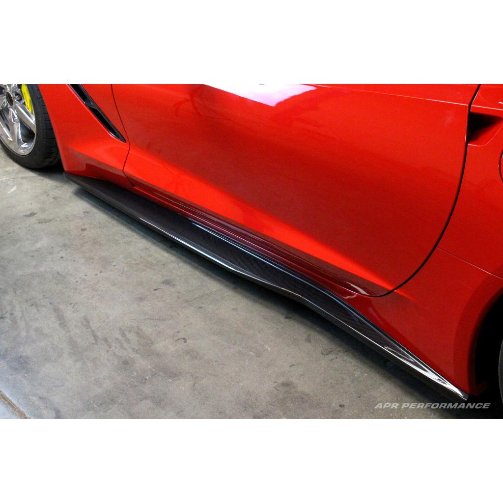 APR Carbon Fibre Side Rocker Extensions for Chevrolet Corvette C7 Z06 2015-2019 - image 4