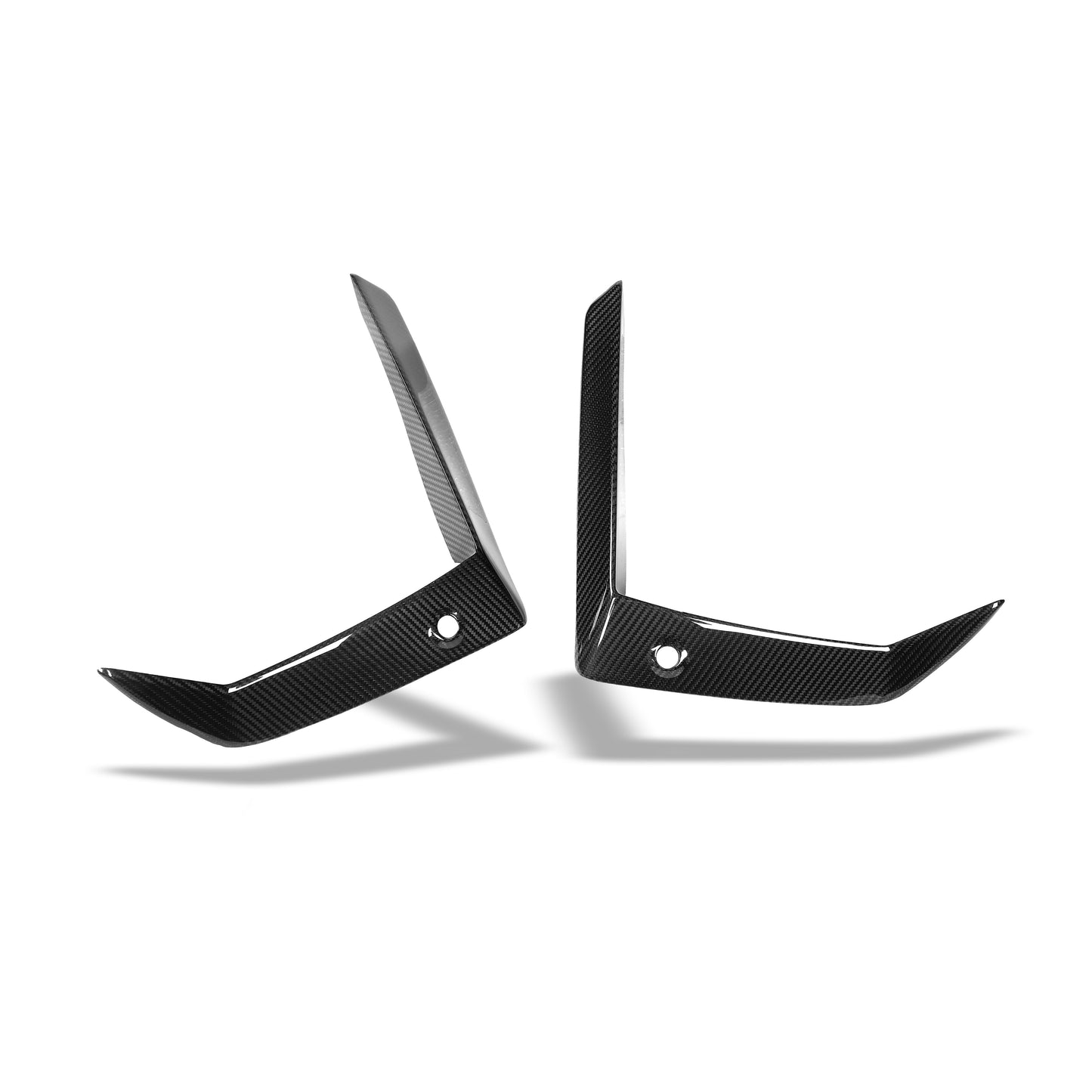 Revozport BMW X5M F95 PRE LCI Carbon Fiber Front Bumper Canards