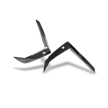 Revozport BMW X5M F95 PRE LCI Carbon Fiber Front Bumper Canards
