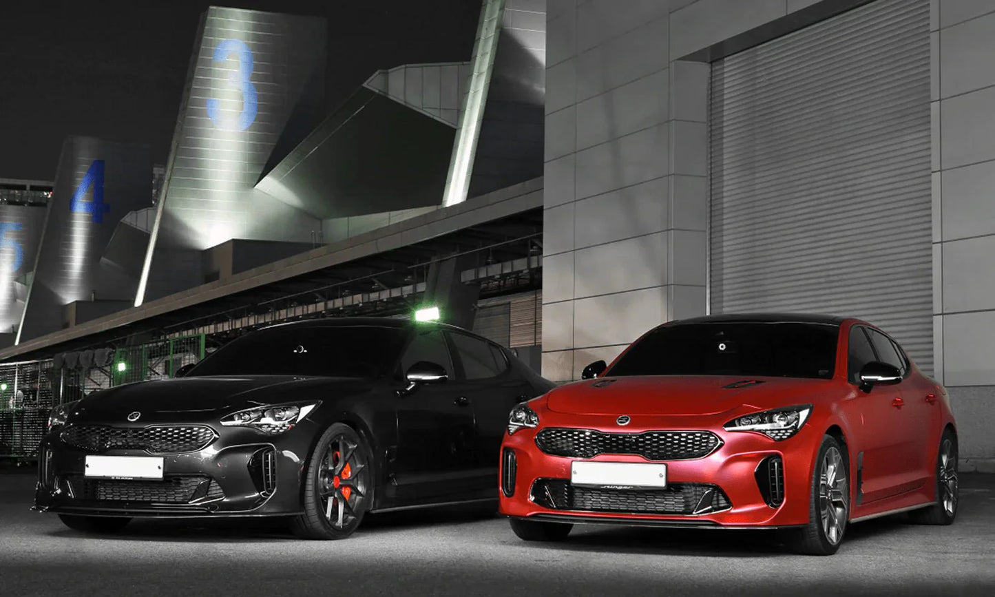 Kia Stinger Carbon Fibre Front Lip V1 by Adro (2018+) - | Front Lips & Splitters | FD Racing