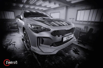 Kia Stinger Carbon Fibre Front Lip V2 by Adro (2018+) - | Front Lips & Splitters | FD Racing