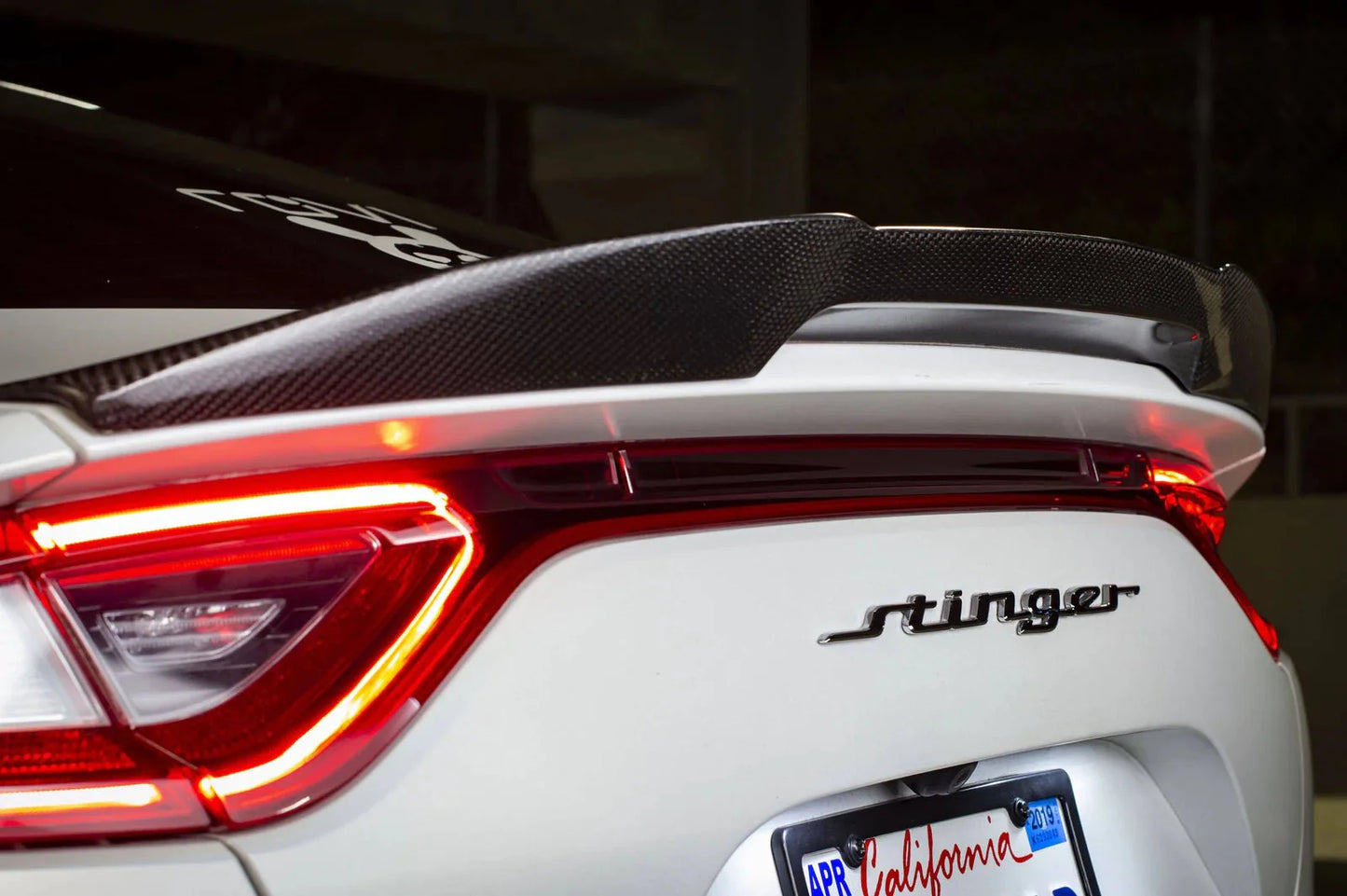 Adro Kia Stinger Carbon Fibre Rear Trunk Lip Spoiler V1 (2018+)
