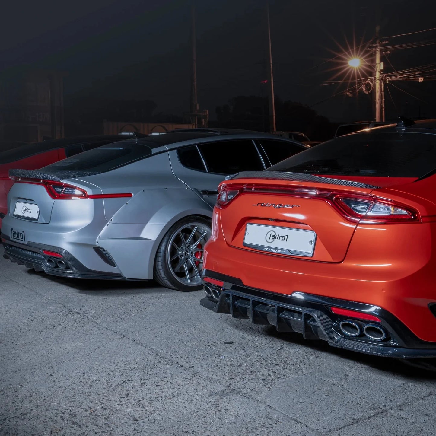 Adro Kia Stinger Carbon Fibre Rear Trunk Lip Spoiler V2 (2018+)