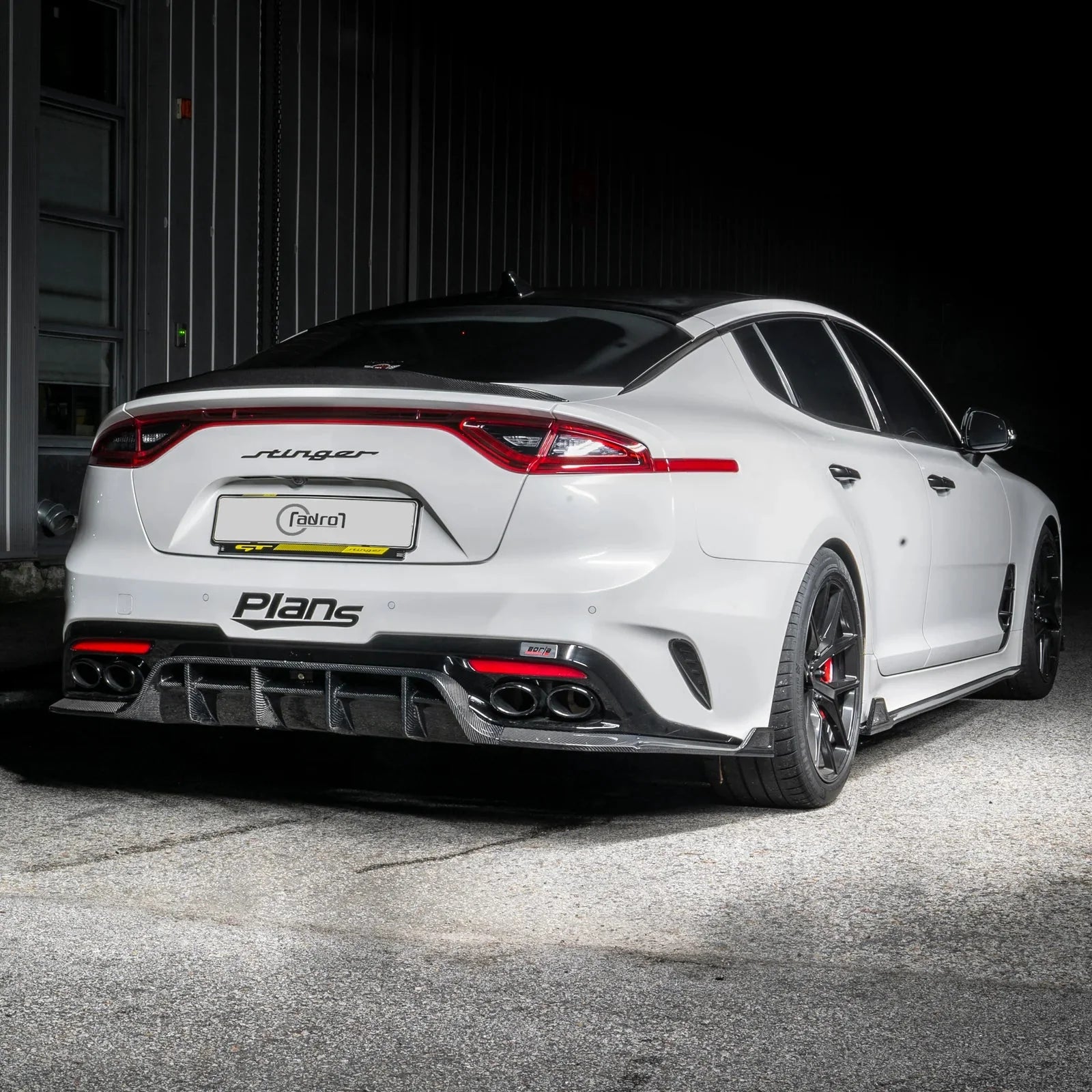 Adro Kia Stinger Carbon Fibre Rear Trunk Lip Spoiler V2 (2018+)