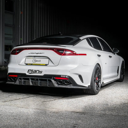 Adro Kia Stinger Carbon Fibre Rear Trunk Lip Spoiler V2 (2018+)