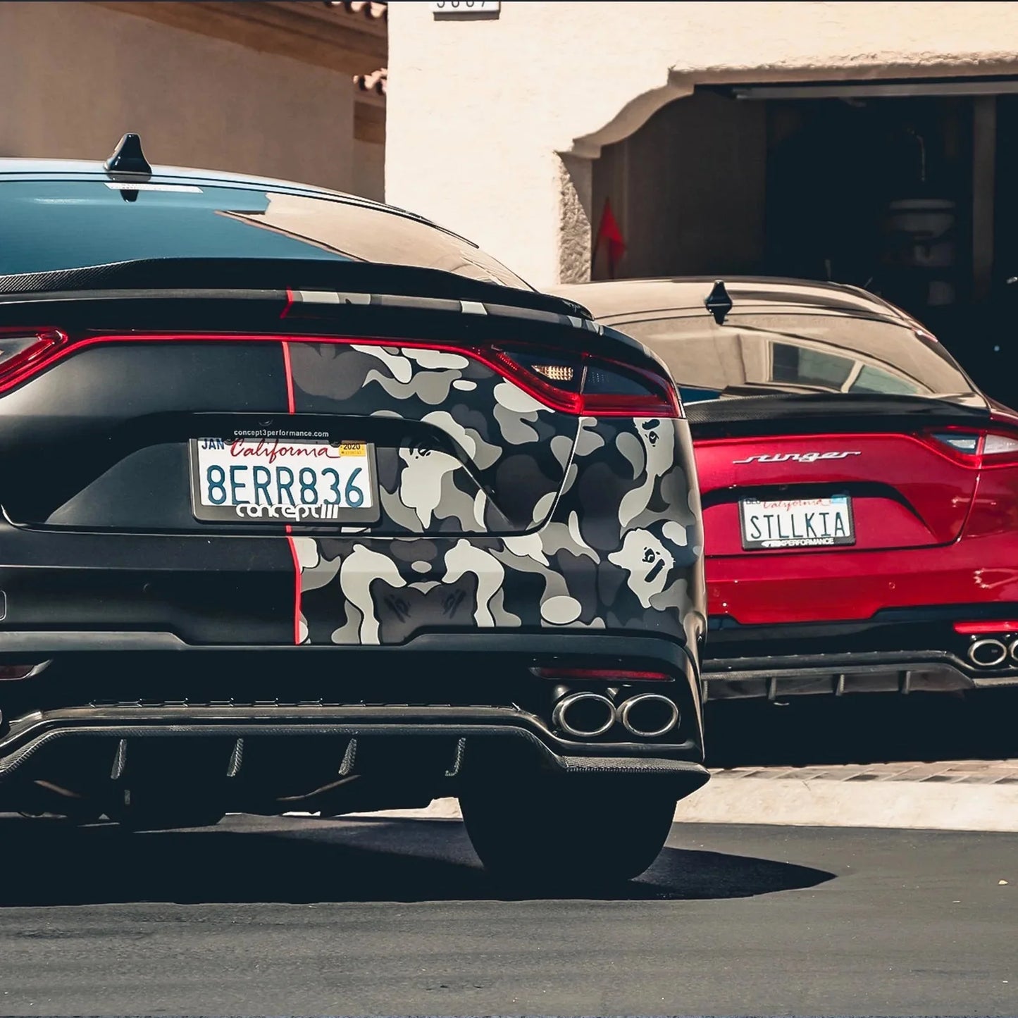 Adro Kia Stinger Carbon Fibre Rear Trunk Lip Spoiler V2 (2018+)