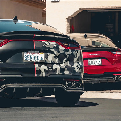 Adro Kia Stinger Carbon Fibre Rear Trunk Lip Spoiler V2 (2018+)