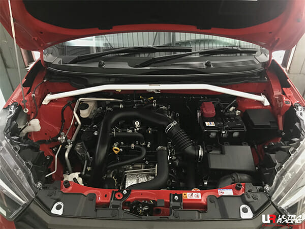 Ultra Racing 2-Point Front Upper Strut Bar for Perodua Ativa 1.0T
