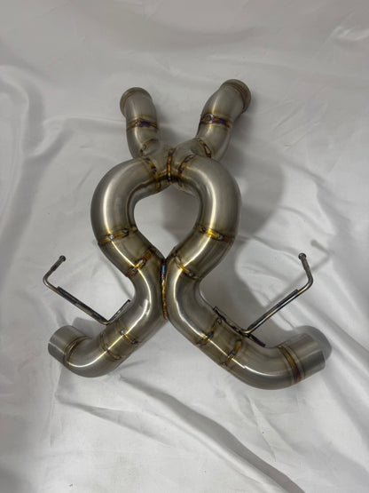Nicromobeum UK McLaren 540C Rear Section Exhaust in Stainless Steel or Titanium