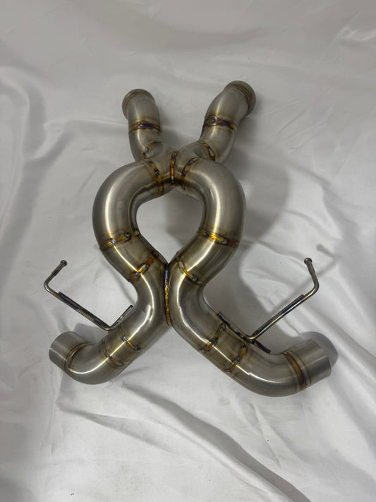 Nicromobeum UK McLaren 540C Rear Section Exhaust in Stainless Steel or Titanium