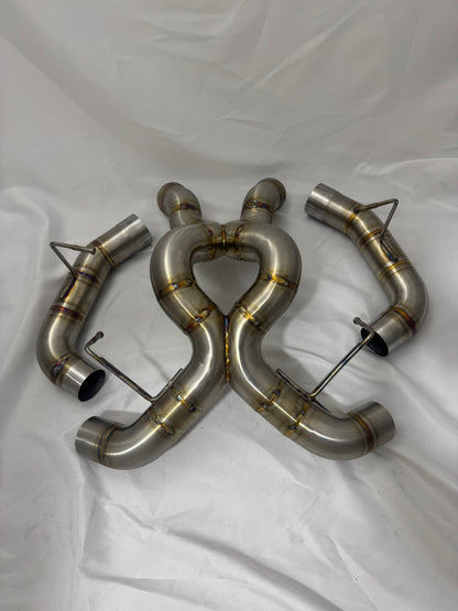 Nicromobeum UK McLaren 570S/GT Rear Exhaust Section in Stainless or Titanium