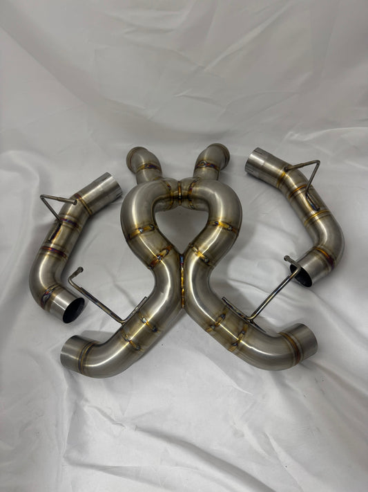 Nicromobeum UK McLaren 570S/GT Rear Exhaust Section in Stainless or Titanium