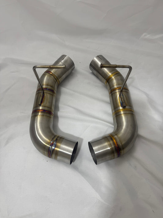 Nicromobeum UK McLaren 570S/GT Rear Exhaust Section in Stainless or Titanium