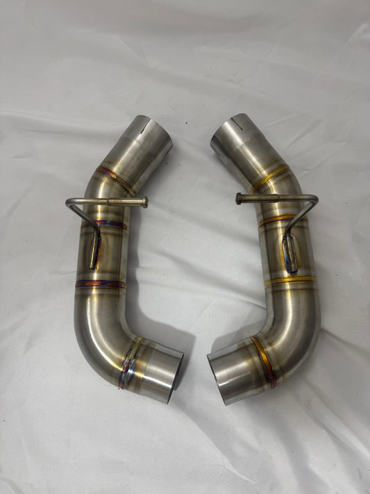 Nicromobeum UK McLaren 540C Rear Section Exhaust in Stainless Steel or Titanium