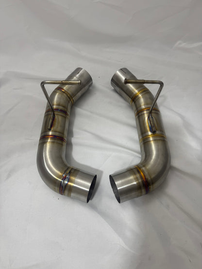 Nicromobeum UK McLaren 540C Rear Section Exhaust in Stainless Steel or Titanium